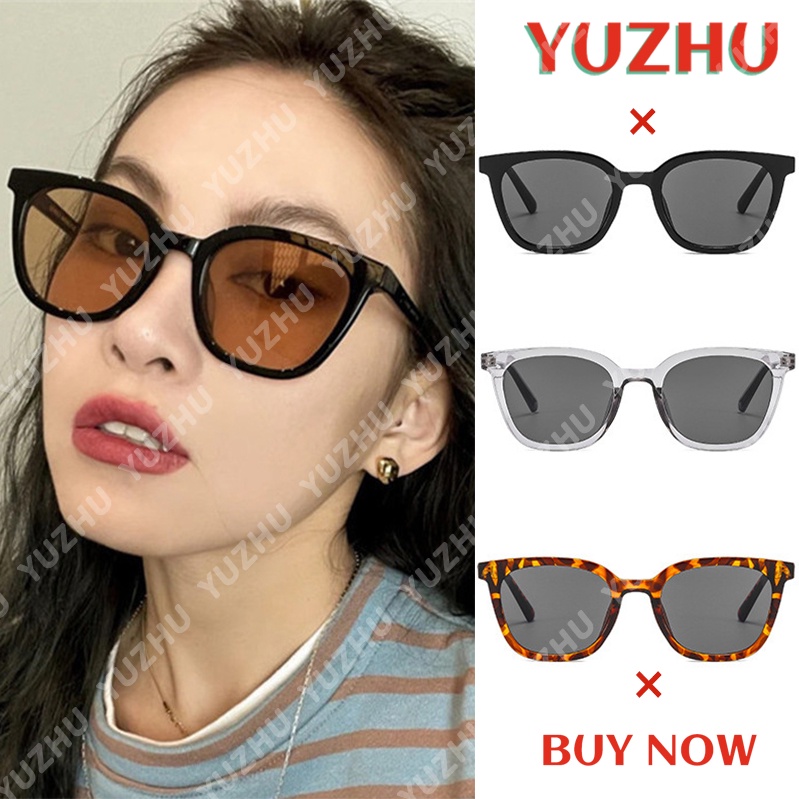 (YZUHU) Korea Fashion Square Frame Anti UV Luar Ruangan Mengemudi Kerai Kacamata Hitam Wanita