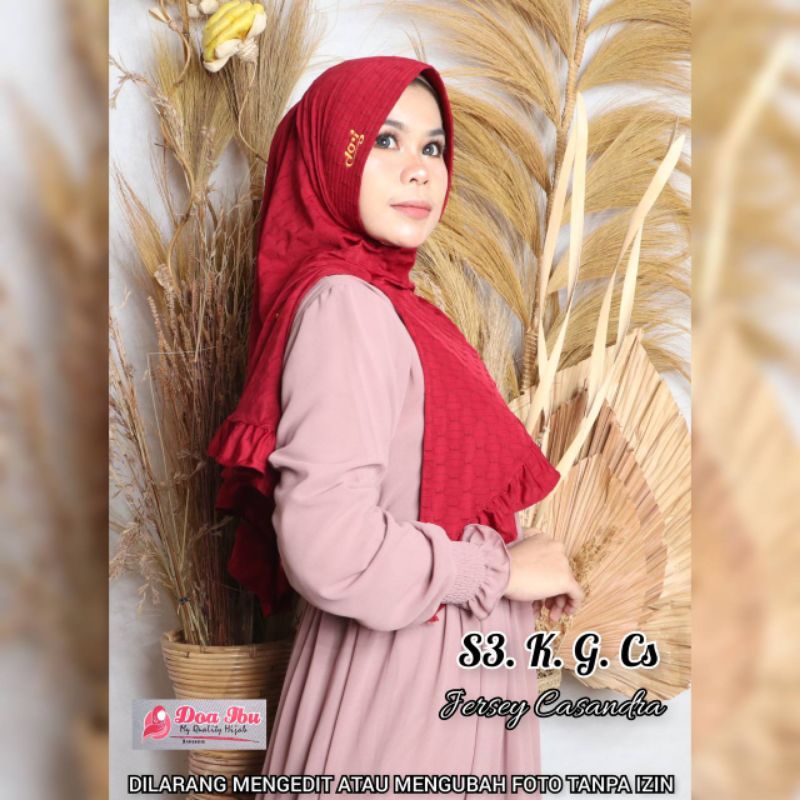 JILBAB INSTAN "S3 KRIWIL GESPER CASANDRA" ORI DOA IBU BY BUNYAMIN
