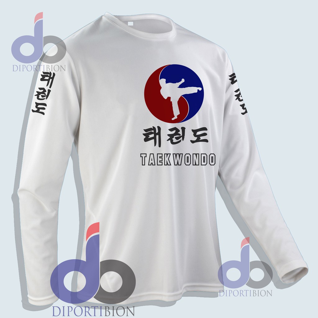 KAOS LENGAN PANJANG MARTIAL ART TAEKWONDO / KAOS BELA DIRI  TAEKWONDO / KAOS TAEKWONDO