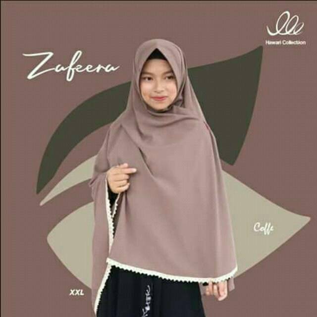 Khimar zafeera  wolfis uk xxl  khimar syar'i khimar jumbo pet antem khimar hawari jilbab instan