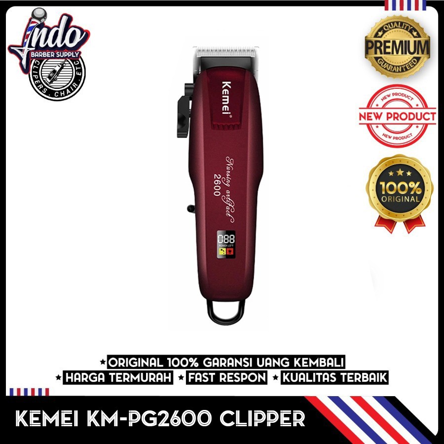 Kemei KM PG 2600 Alat Cukur Rambut Hair Clipper LCD Cukuran KM 2600 PG