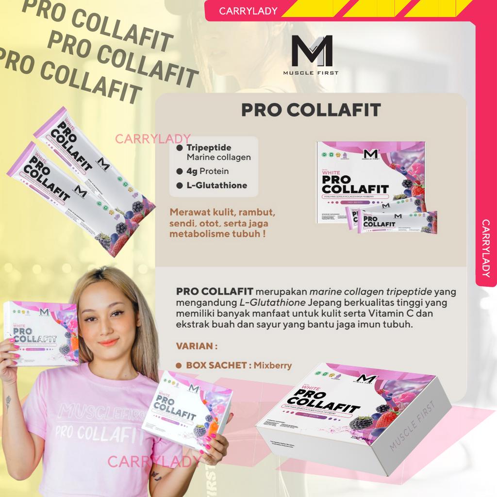 Muscle First Pro CollaFit Sachet Ecer M1 ProCollaFit Collagen Drink Beauty Kecantikan