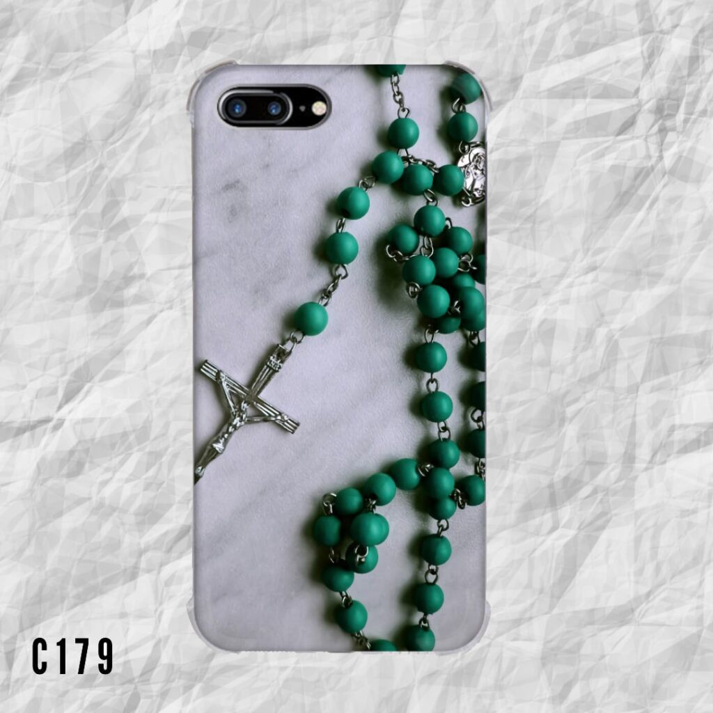 Casing HP Tema Rosario Kayu Warna Hijau