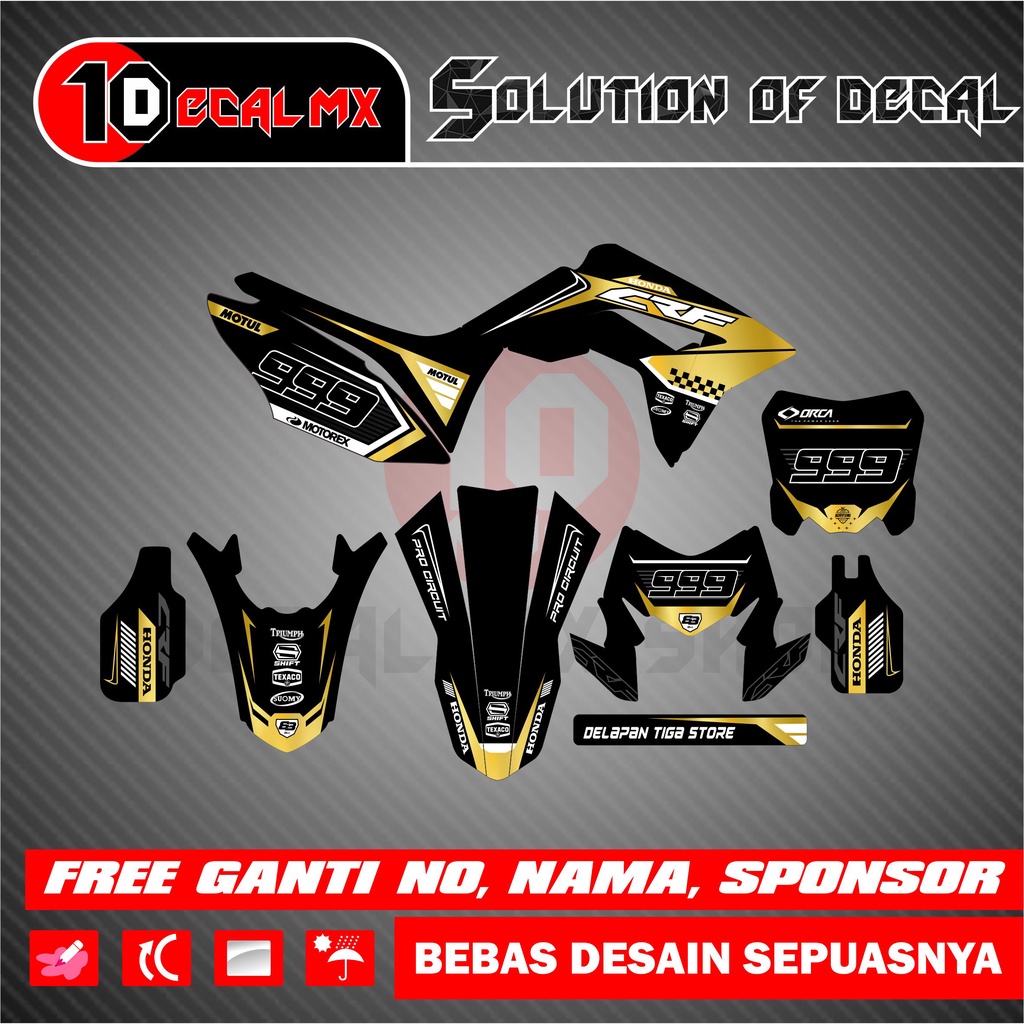 Decal Sticker CRF 150L Full Body + Papan Nomor