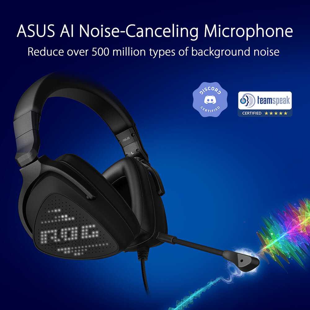 ASUS ROG Delta S Animate | Lightweight USB-C Gaming Headset