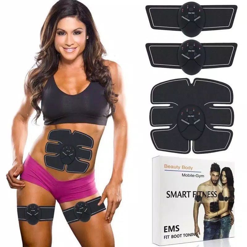 Muscle Stimulator Alat Terapi Perut Pembentuk Otot Perut Smart Fitness Abs Stimulator