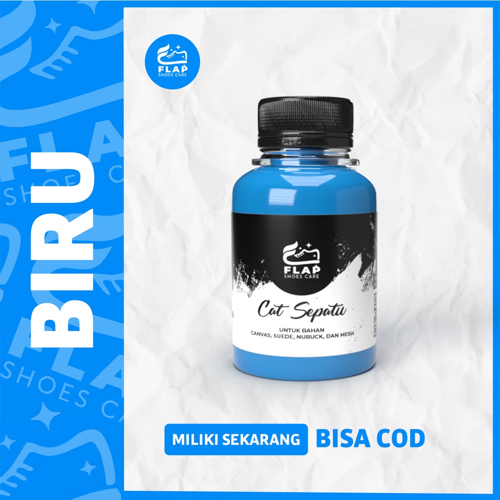 -Cat Kanvas Biru