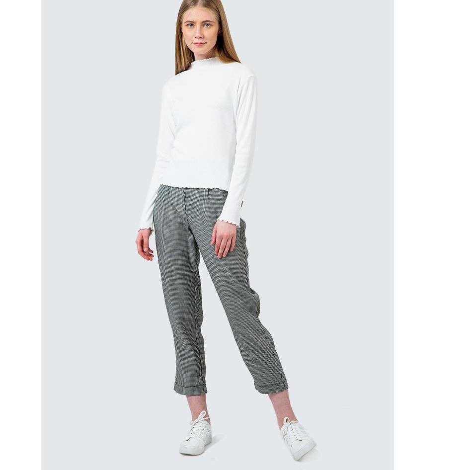 ➠LQF Colorbox Off white Rib long sleeve tshirt I:Tlkkey Off White ✴ Diskon Promo