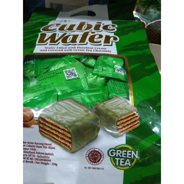 HALAL BPOM Alfredo Cubic Wafer 270gr Snack Wafer Coklat Kacang Hazelnut Alvredo Green Tea Malaysia