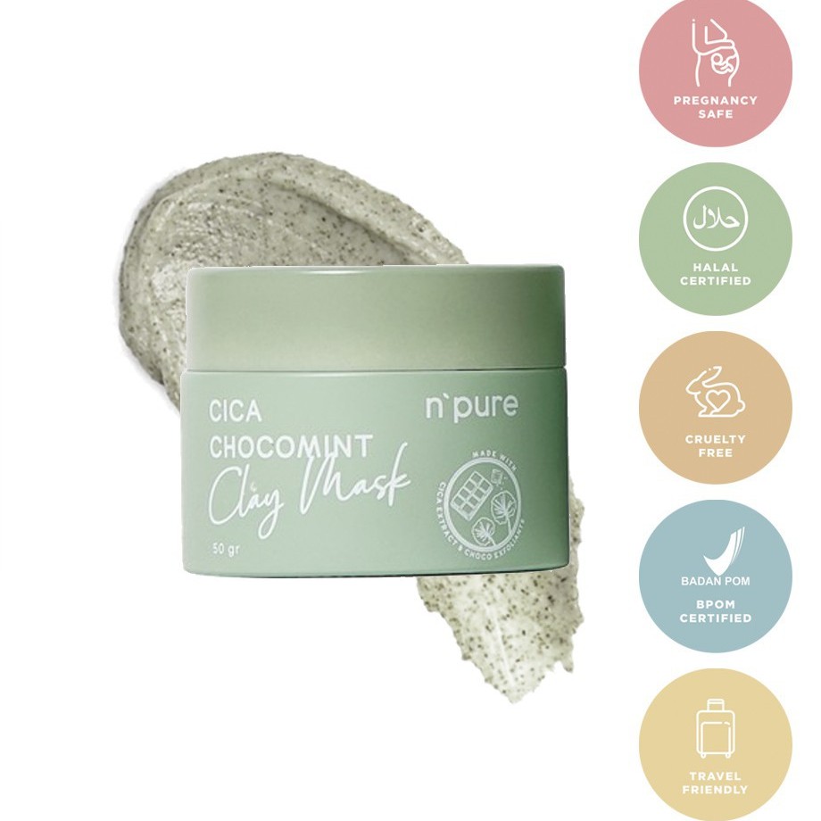 Npure Clay Mask Centella Asiatica Chocomint