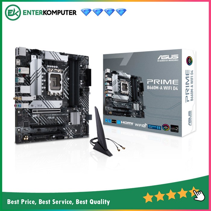 Asus PRIME B660M-A WIFI D4 (LGA1700, B660, DDR4, USB3.2, SATA3)