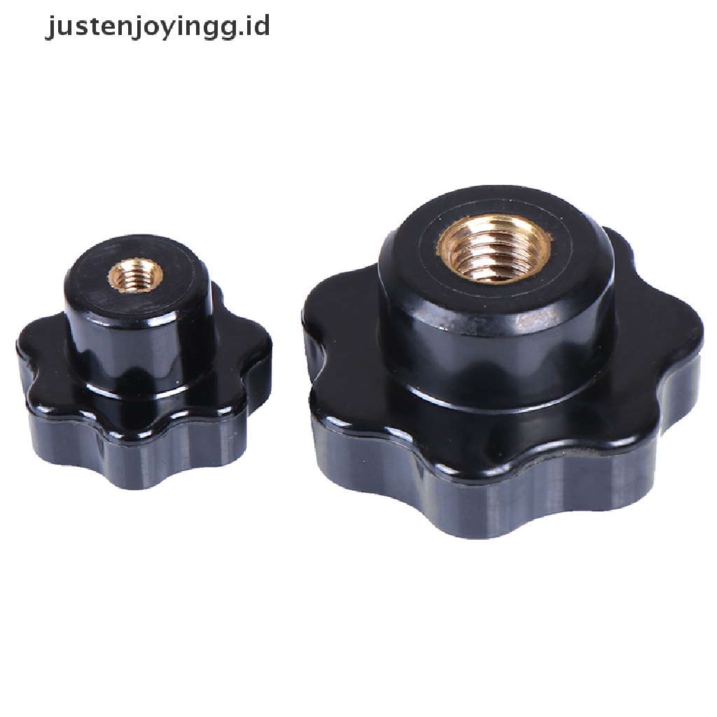 // justenjoyingg.id // M5/M6/M8/M10/M12 Female Thread Seven Star Shaped Head Clamping Nuts Knob ~