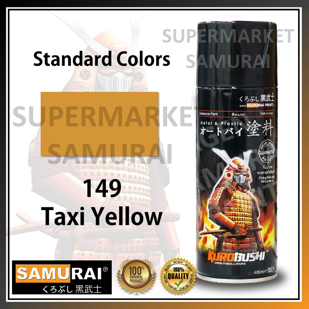 

Samurai Paint 149 Warna Taxi Yellow Warna Standar Cat Pilox Standard Colours