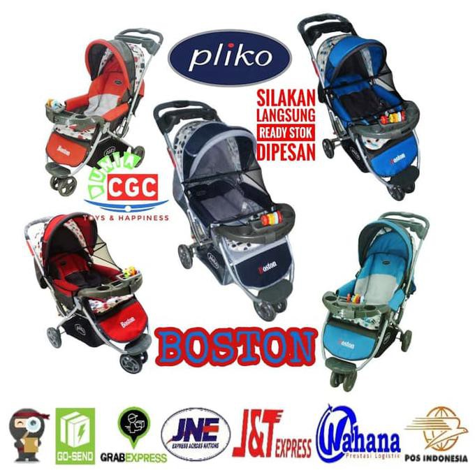 Termurah Baby Stroller Pliko Boston Pk 338 Kereta Bayi 3 Roda Promo Murah - Green