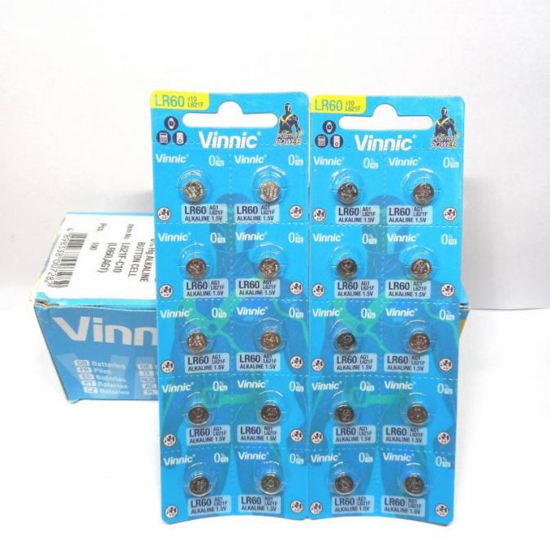 batery SR621/364 vinnic bterai lr621/sr621 baterai LR60 original Vinnic