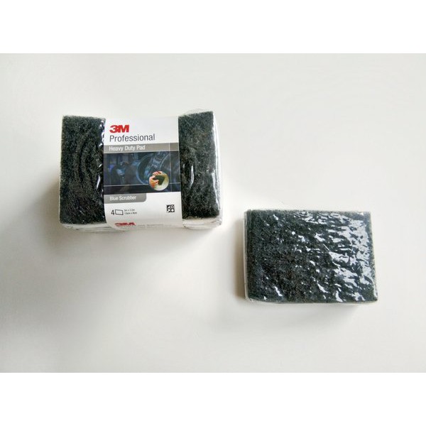 Scotch Brite 3M Blue Scrubber Pad Size 3.5 inch x 5inch Heavy Duty PAD isi 4 3M Professional Blue