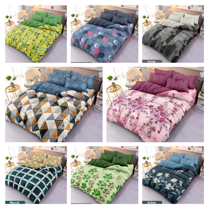 ILLUSIONS BEDCOVER SET 180X200 ( KING SIZE ) / BEDCOVER SET ILLUSIONS