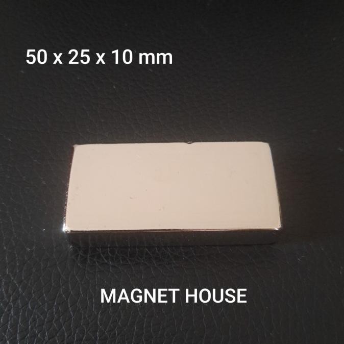 Magnet Neodymium Persegi 50x25x10 mm 50x25x10mm 50 x 25 x 10 mm