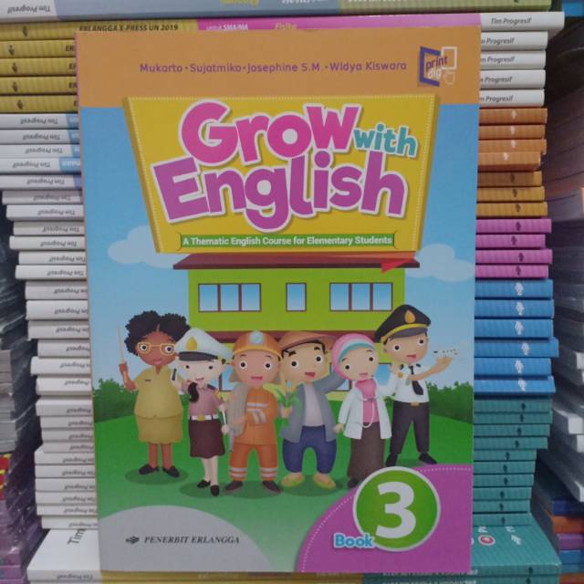 Buku Grow with English kelas 3 SD/Mi Erlangga