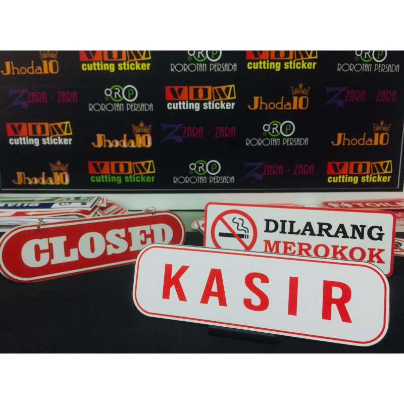 

sign papan petunjuk signage akrilik 2mm uk 24 x 7cm