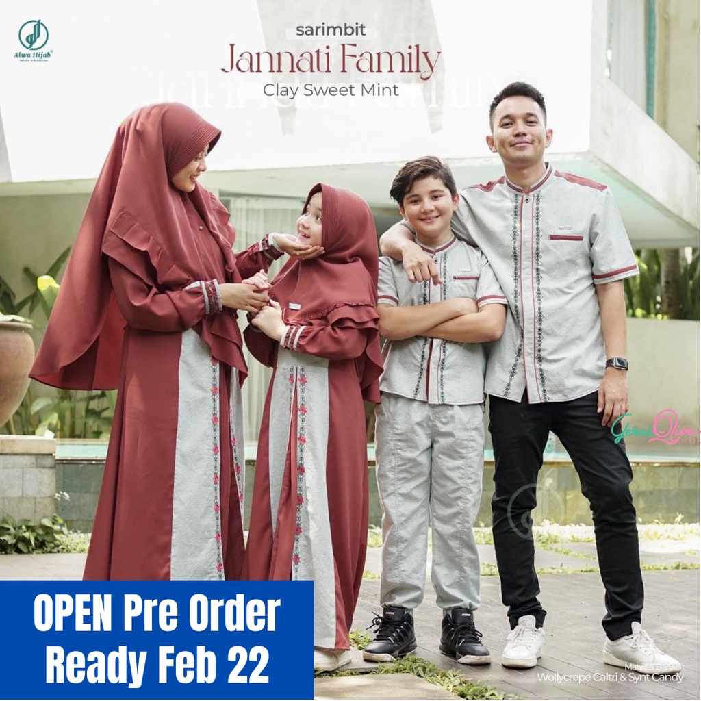 (AH) SARIMBIT ALWA HIJAB 2022 // SARIMBIT ALWA HIJAB TERBARU 2022 ( ) Sarimbit Keluarga Jannati Fami