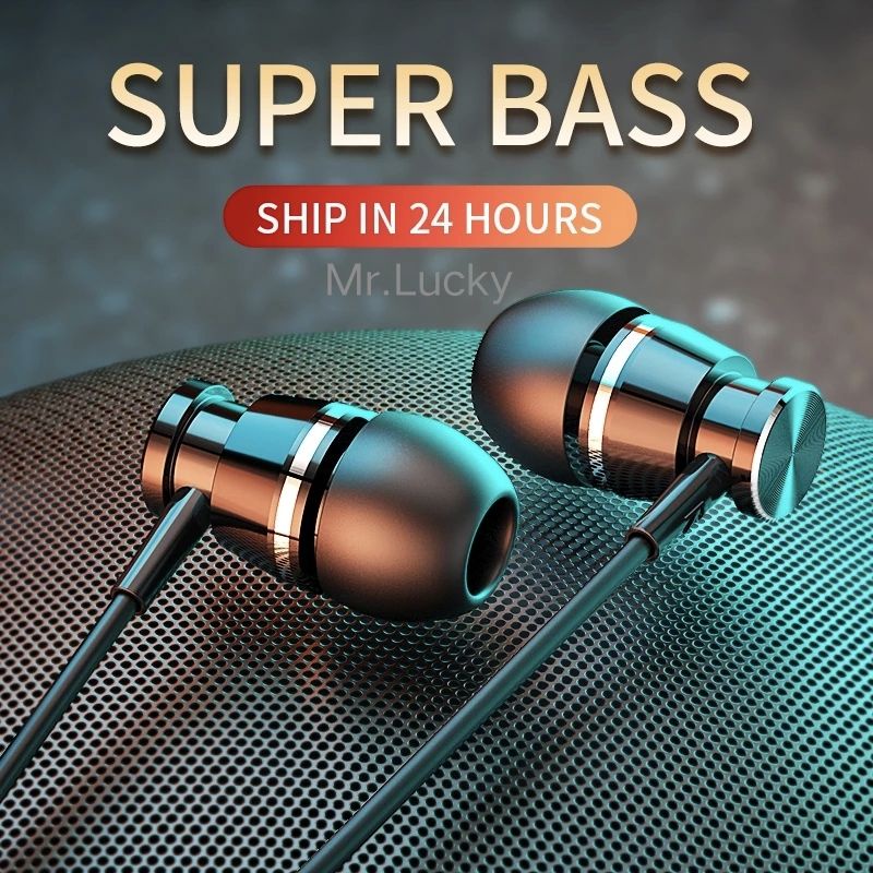 Earphone Metal Magnetic XZS Super Bass