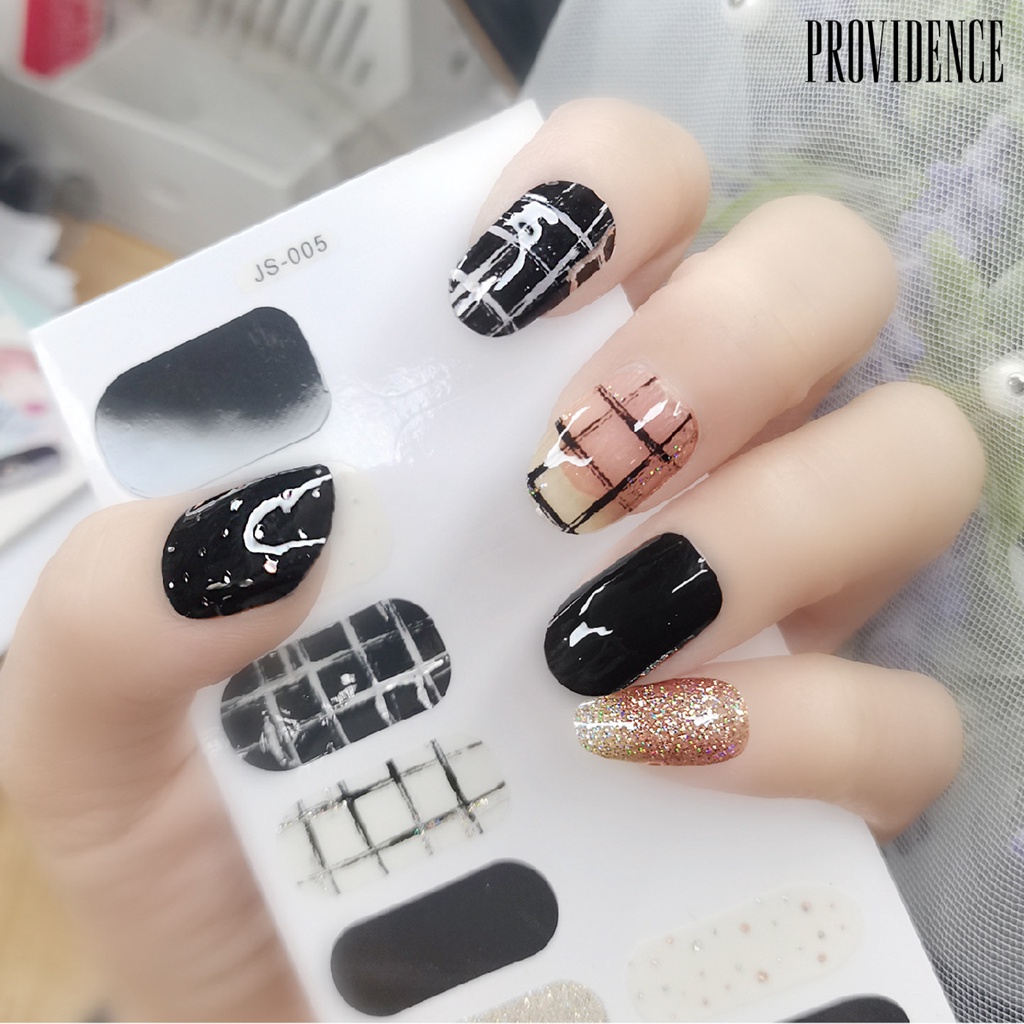 Providence Nail Polish Film Back Glue Vivid Patterns Ultra Thin Full Waterproof Environmentally Nail Stickers for Manicure