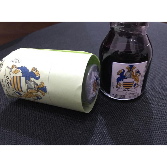 

Ink | Oxford Fountain Pen Ink Royal Azure Blue. Tinta Botol Pena. Original