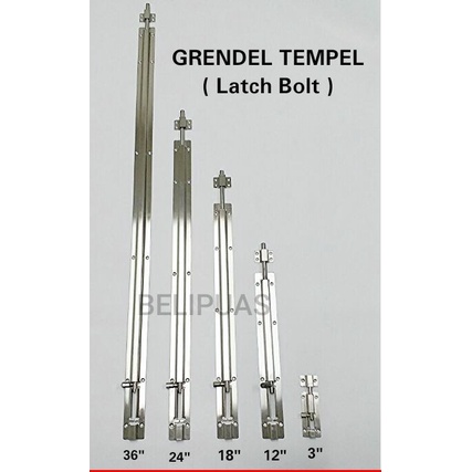 Grendel# Slot Pintu Tempel Panjang 60Cm