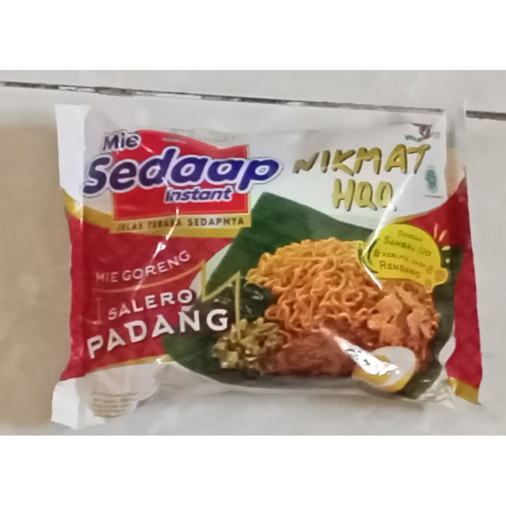 Mie Instant Sedap Salero Padang - Mie Sedap Mie Goreng