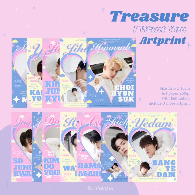 

TREASURE ‘I Want You’ Artprint Wall Decor Package