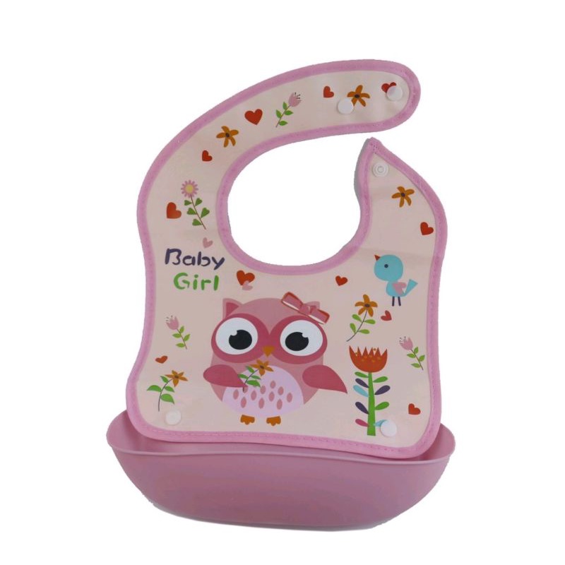 Babysafe Bib02 Foldable BIB with Crumb Catcher/ Celemek makan - BIB02