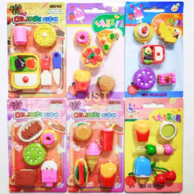 

Penghapus lucu bentuk makanan / food eraser/ penghapus pensil tulis