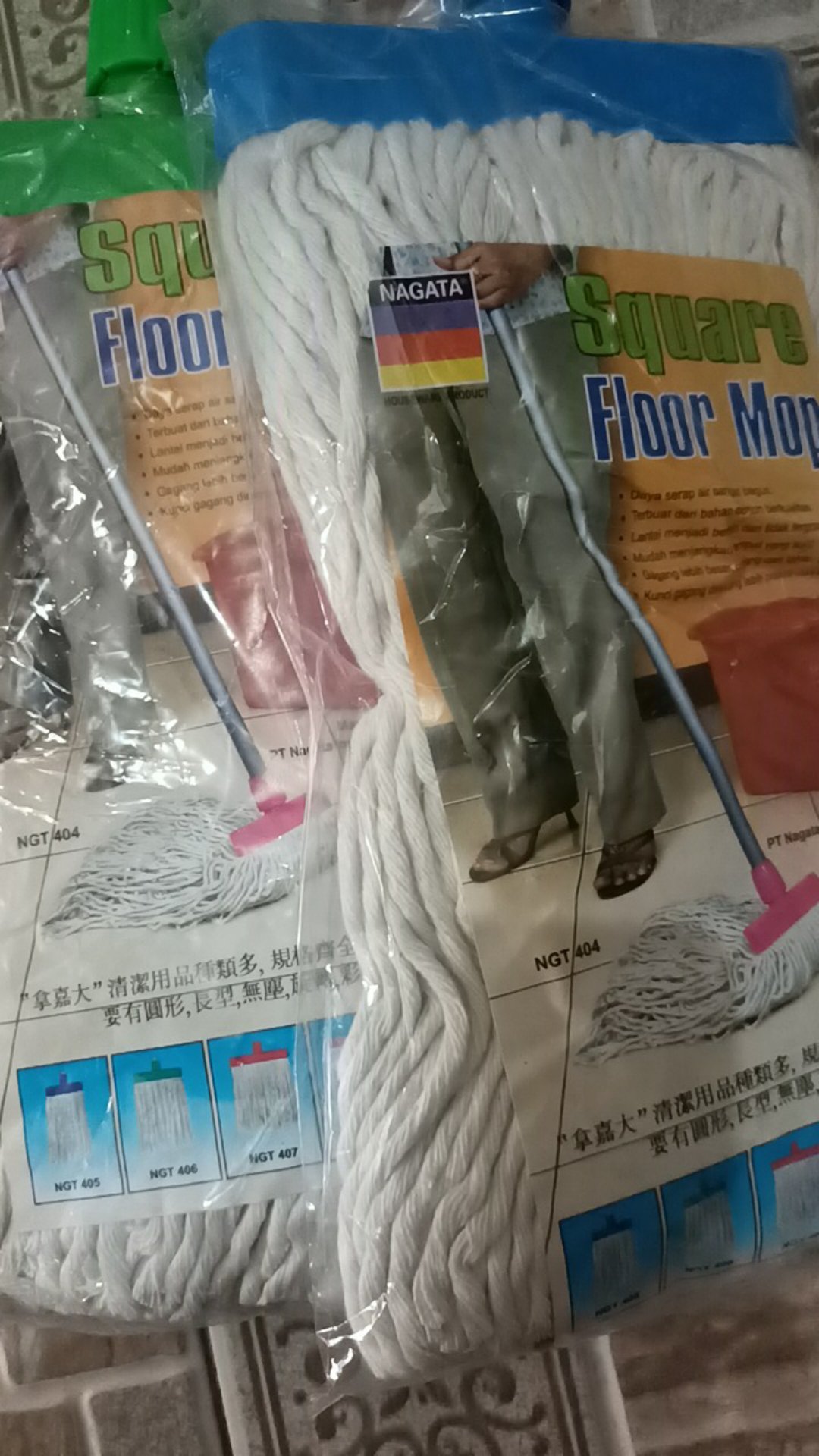 Refill Pel Lantai Nagata 405 Benang Katun Berkualitas Tanpa Ggng