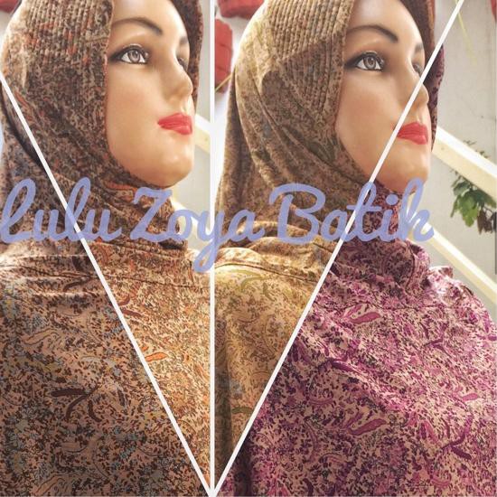 « Ready » QFM Lulu Hijab Zoya Batik Ethnik & Motif ✅