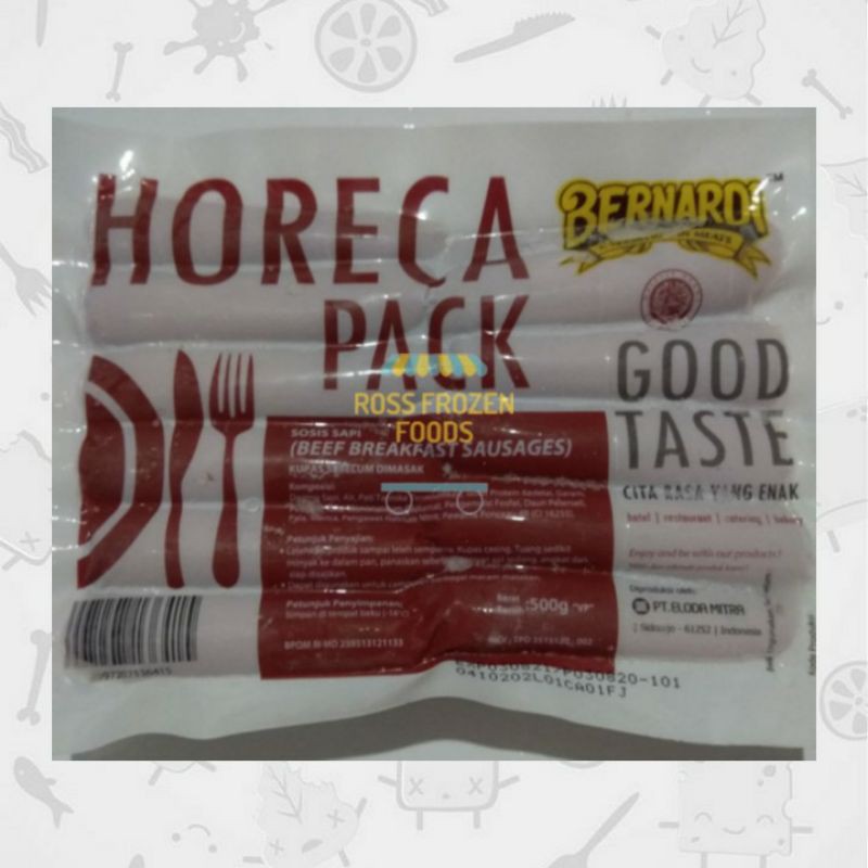

Bernardi Sosis Sapi Horeca Pack 500 Gram