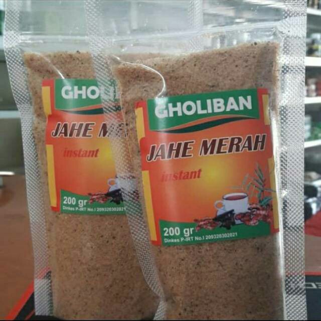 

Jahe Merah Instan / Seduh Gholiban 200 Gram