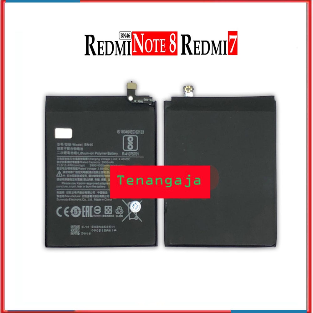 BATERAI BATRE FOR XIAOMI REDMI NOTE 8 - REDMI 7 BN46 BATTERY