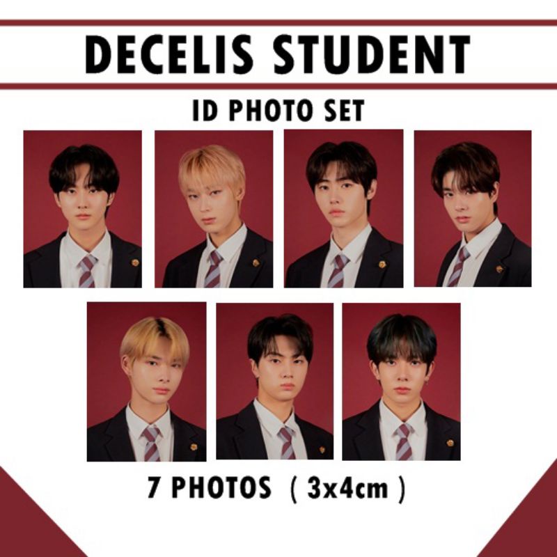 ID Photo Set DECELIS STUDENT Enhypen Dapat 7