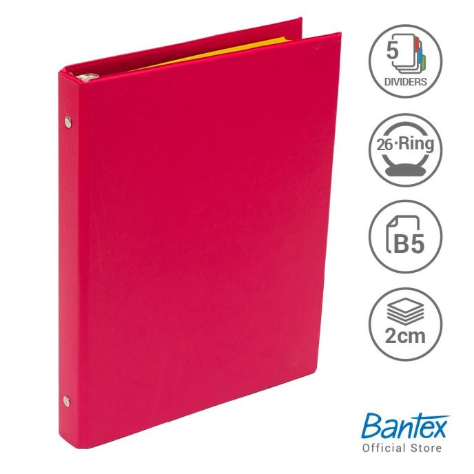 

Bantex Multiring Binder 26 Ring 25mm B5 Melon #1326 63