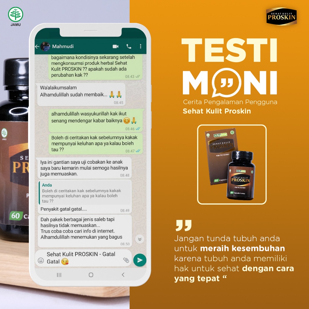 Penghilang Gatal di Punggung Panu Kurap Paling Alami Obat Alergi Gatel Kulit Herbal Penghilang Jerawat Biduran Bintik Gatel Jamur Kulit Benjolan Suplemen Kesehatan Ekstrak Binahong PROSKIN Tanpa Efek Samping Salep Cream Alat Pijat Garuk Menggaruk Punggung-8