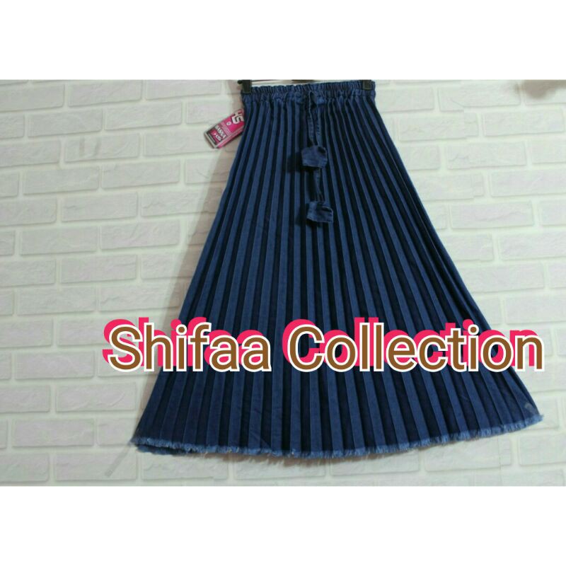 Rok Jeans / Rok Panjang / Rok Murah / Rok Prisket Anak Size  M. L.