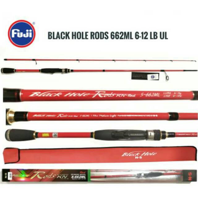 Joran Black Hole Rods K N S 662ml Shopee Indonesia