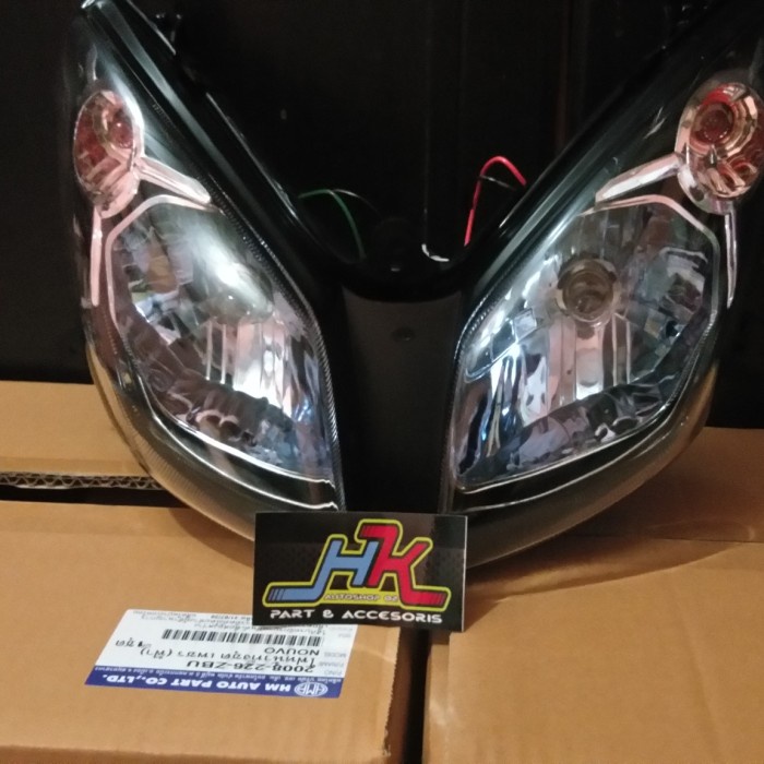 headlamp nouvo z smoke blue
