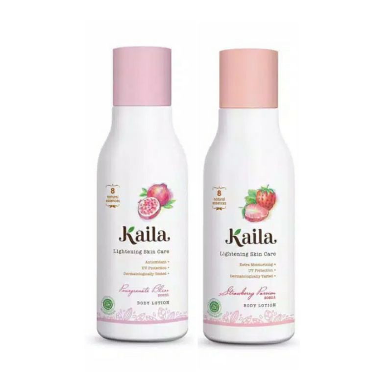 Kaila Natural Body Lotion By Pigeon 100Ml Pomegranate dan Strawberry