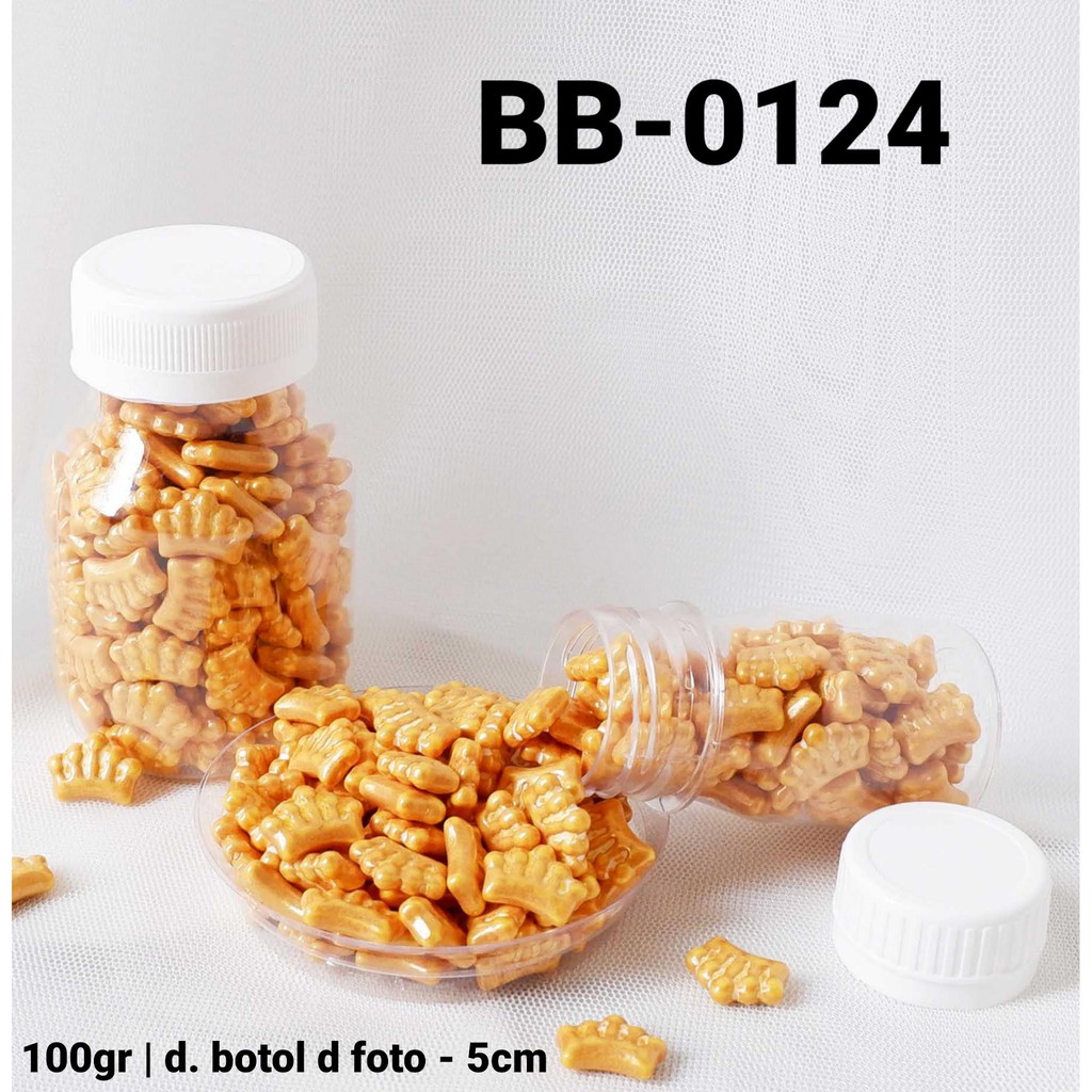 

BB-0124 Sprinkles sprinkle sprinkel 100 gram mahkota crown emas yamama baking grosir murah sprinkles cake dekorasi mutiara trimit decoration story sprinklestory sprinklesstory sprinkle story yamama baking