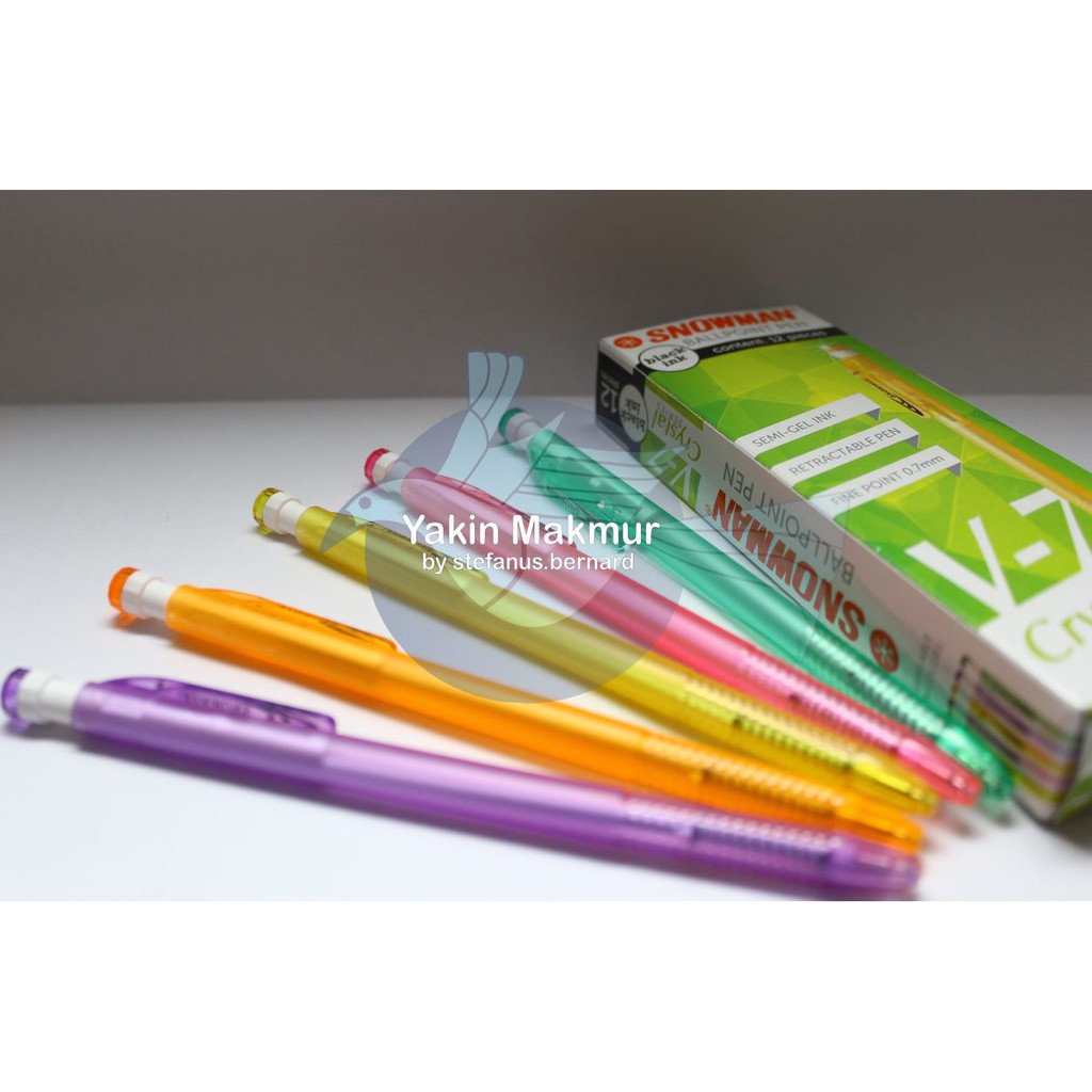 

BALLPOINT / PULPEN SNOWMAN V-7 (1 KOTAK)