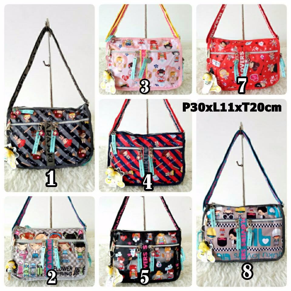 TAS SELEMPANG HARAJUKU LOVERS 4SLET