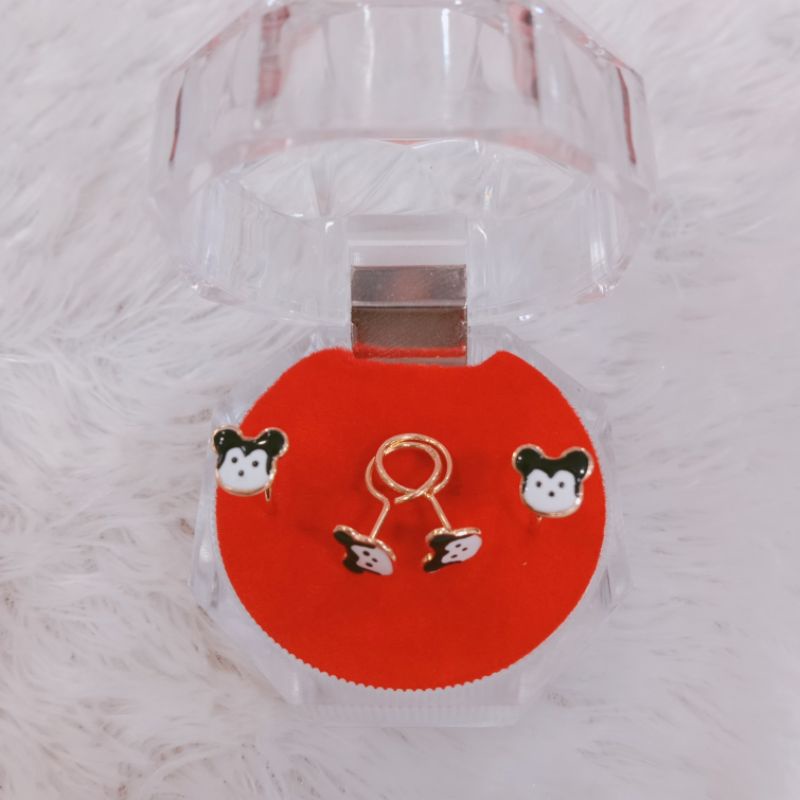 anting toge boneka cat, emas kadar 375(8k)