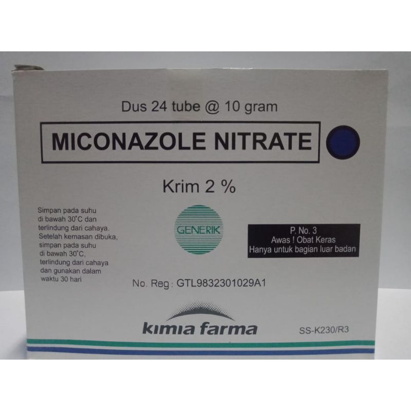 Salep Jamur Miconazole 10gr isi 24 Tube (Box)